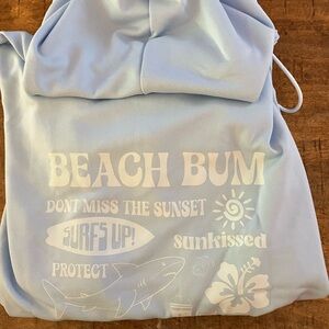 Light Blue Beach Bum Hoodie